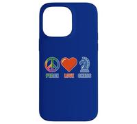 Custodia per iPhone 14 Pro Max DIVERTENTI SCACCHI AMORE PACE CON ICONE