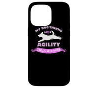Custodia per iPhone 14 Pro Max Dog Agility Training Behaviourist Dog Trainer Rosa