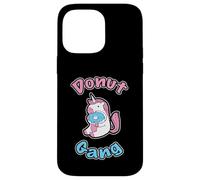 Custodia per iPhone 14 Pro Max Donut Gang divertente unicorno dolce dente ciambella amante