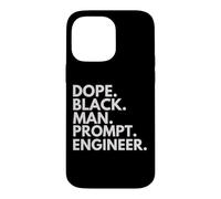 Custodia per iPhone 14 Pro Max Dope Black Man Prompt Ingegnere Afroamericano Orgoglio