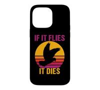 Custodia per iPhone 14 Pro Max Dove Hunting Trip Hunters retrò vintage Se vola si muore
