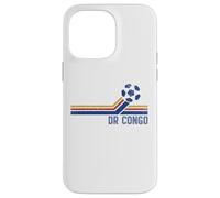 Custodia per iPhone 14 Pro Max DR Congo Soccer 2026 Tifosi Congolesi Retro Vintage
