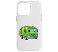 Custodia per iPhone 14 Pro Max Dumpy The Garbage Truck Sorridente Personaggio Design per Bambini
