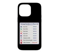 Custodia per iPhone 14 Pro Max Durata media di una telefonata tra Sarcsam Gag Irony