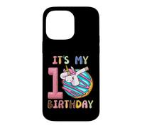 Custodia per iPhone 14 Pro Max È il mio decimo compleanno Ragazze di 10 anni Dab Unicorn & Donut