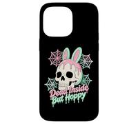 Custodia per iPhone 14 Pro Max Easter Dead Inside ma Hoppy Skull Bunny Pastel Goth
