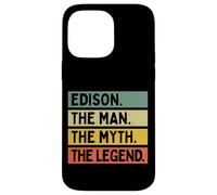 Custodia per iPhone 14 Pro Max Edison L'uomo Il mito La leggenda divertente citazione personalizzata