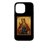 Custodia per iPhone 14 Pro Max Elegant Catholic Icon of St. Catherine of Alexandria
