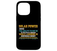 Custodia per iPhone 14 Pro Max Energia solare Sostantivo Pannello solare Proprietario Elettrico Bill