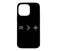Custodia per iPhone 14 Pro Max Equality is Greater Than Division Math Symbol Social Justice