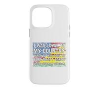 Custodia per iPhone 14 Pro Max Ero fedele al mio paese
