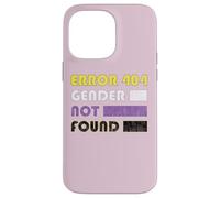 Custodia per iPhone 14 Pro Max Error 404 Gender Not Found per Non Binario