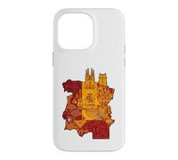 Custodia per iPhone 14 Pro Max España Spagna Mappa Luoghi d'interesse Sagrada Familia Graphic Design
