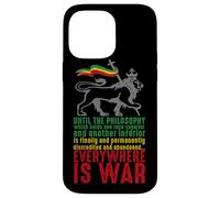 Custodia per iPhone 14 Pro Max EVERYWHERE IS WAR Discorso Haile Selassie Leone Giuda Reggae