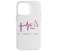 Custodia per iPhone 14 Pro Max Faith, Hope, Love, Amor, Fe, Esperanza