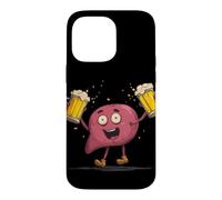 Custodia per iPhone 14 Pro Max Felice Giornata del fegato con Costume
