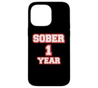 Custodia per iPhone 14 Pro Max Felice Sobriety 1 Anno Cool Anniversary Red Sobriety