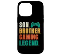 Custodia per iPhone 14 Pro Max Figlio Fratello Gaming Leggenda Video Gamer Tween Adolescente Ragazzi