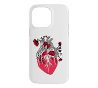 Custodia per iPhone 14 Pro Max Floral Human Heart Anatomy