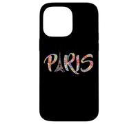 Custodia per iPhone 14 Pro Max Floreale Parigi Torre Eiffel Amo Parigi Cute France