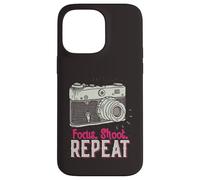 Custodia per iPhone 14 Pro Max Focus Shoot Repeat Photography Photographer Camera Vintage