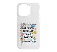 Custodia per iPhone 14 Pro Max For I Know The Plans I Have For You Christian Back To School