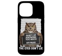 Custodia per iPhone 14 Pro Max Foto segnaletica Guilty of Knowing Too Much The Eyes Dont Lie