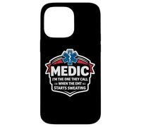 Custodia per iPhone 14 Pro Max Fun Medic I'm The One They Call When The EMT inizia a sudare