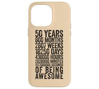 Custodia per iPhone 14 Pro Max Funny 50th Birthday Shirt Old Meter Funny 50 Year Old Gifts