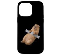 Custodia per iPhone 14 Pro Max Funny Baby Capybara Duct Tape Meme Cute Pup Rodent Humor Art