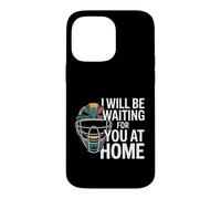Custodia per iPhone 14 Pro Max Funny Baseball Catcher Daying Waiting For You At Home