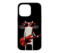Custodia per iPhone 14 Pro Max Funny Bass Cat Design - Cool Musicista Cat con basso R