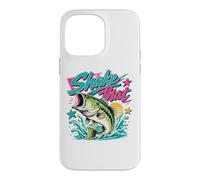 Custodia per iPhone 14 Pro Max Funny Bass Fishing Graphic Largemouth Lake Angler Humor