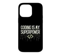 Custodia per iPhone 14 Pro Max Funny Coding is My Superpower Coder Programmer