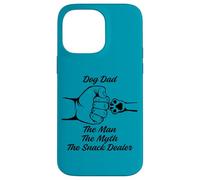 Custodia per iPhone 14 Pro Max Funny Dog Dad The Man Myth Snack Dealer