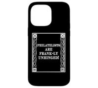 Custodia per iPhone 14 Pro Max Funny Frank-ly Unhinged Pun Stamp Collecting Collector