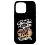 Custodia per iPhone 14 Pro Max Funny Horse Racing Gambling Joke for Betting Fans Design