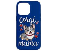 Custodia per iPhone 14 Pro Max Funny Kawaii Mama Mom Cardigan Blue Merle Corgi Lover
