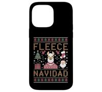 Custodia per iPhone 14 Pro Max Funny Llama Farmer Christmas Alpaca Farming Brutto Natale