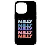 Custodia per iPhone 14 Pro Max Funny Modern Repeated Text Design Milly