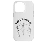 Custodia per iPhone 14 Pro Max Funny Rage mi consuma 3 scheletri che ballano in tutu sarcastico