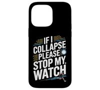 Custodia per iPhone 14 Pro Max Funny Runner Stop My Watch Running