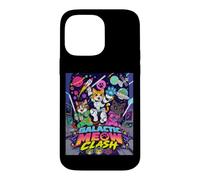 Custodia per iPhone 14 Pro Max Galactic Funny Clash Space Cats Illustration Graphic Cartoon