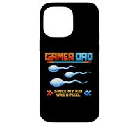 Custodia per iPhone 14 Pro Max Gamer Dad Since My Kid Was A Pixel Divertente Inappropriato Adulto