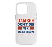 Custodia per iPhone 14 Pro Max Gamers Don't Die We Respawn Sparklers Patriotic Uomini Donne