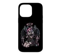 Custodia per iPhone 14 Pro Max Gatto gotico pastello gotico ragazza scheletro emo emo Y2K Style Angel Decay