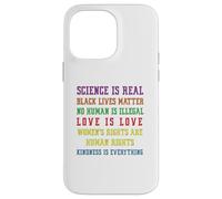 Custodia per iPhone 14 Pro Max Gay Pride Science Is Real Black Lives Matter Love Is Love