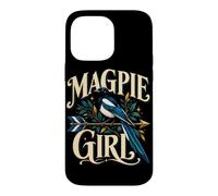 Custodia per iPhone 14 Pro Max Gazza Ragazza Corvid Bird Amante Birdwatching