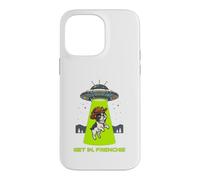 Custodia per iPhone 14 Pro Max Get In Frenchie UFO Alien Abduction Cowboy Cappello Cane