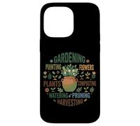 Custodia per iPhone 14 Pro Max Giardinaggio Pianta Mamma Pollice Verde Tipografia Word Art